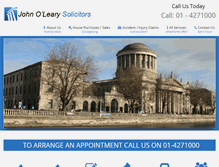 Tablet Screenshot of johnolearysolicitors.com